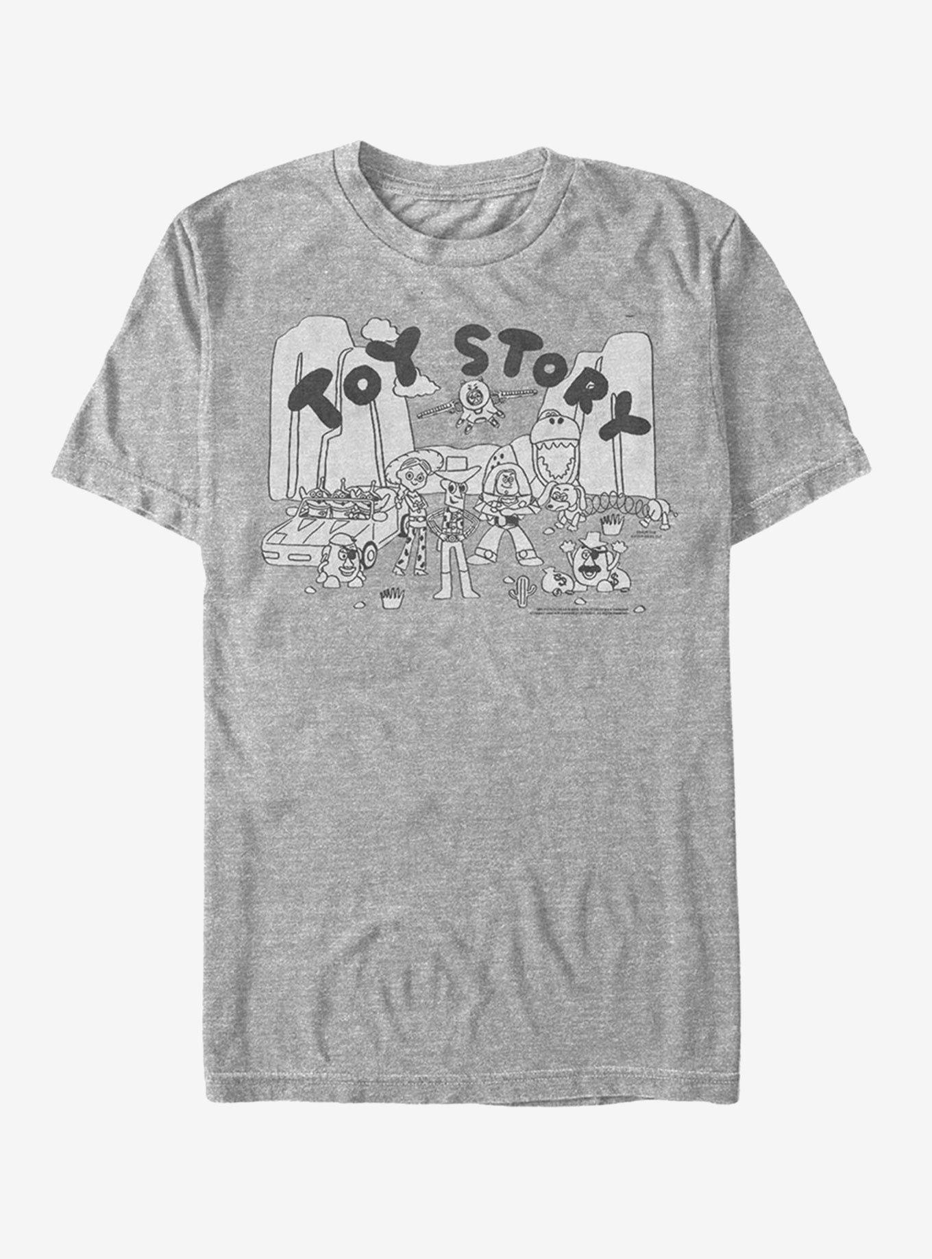 Disney Pixar Toy Story Cartoon Imagination T-Shirt, ATH HTR, hi-res