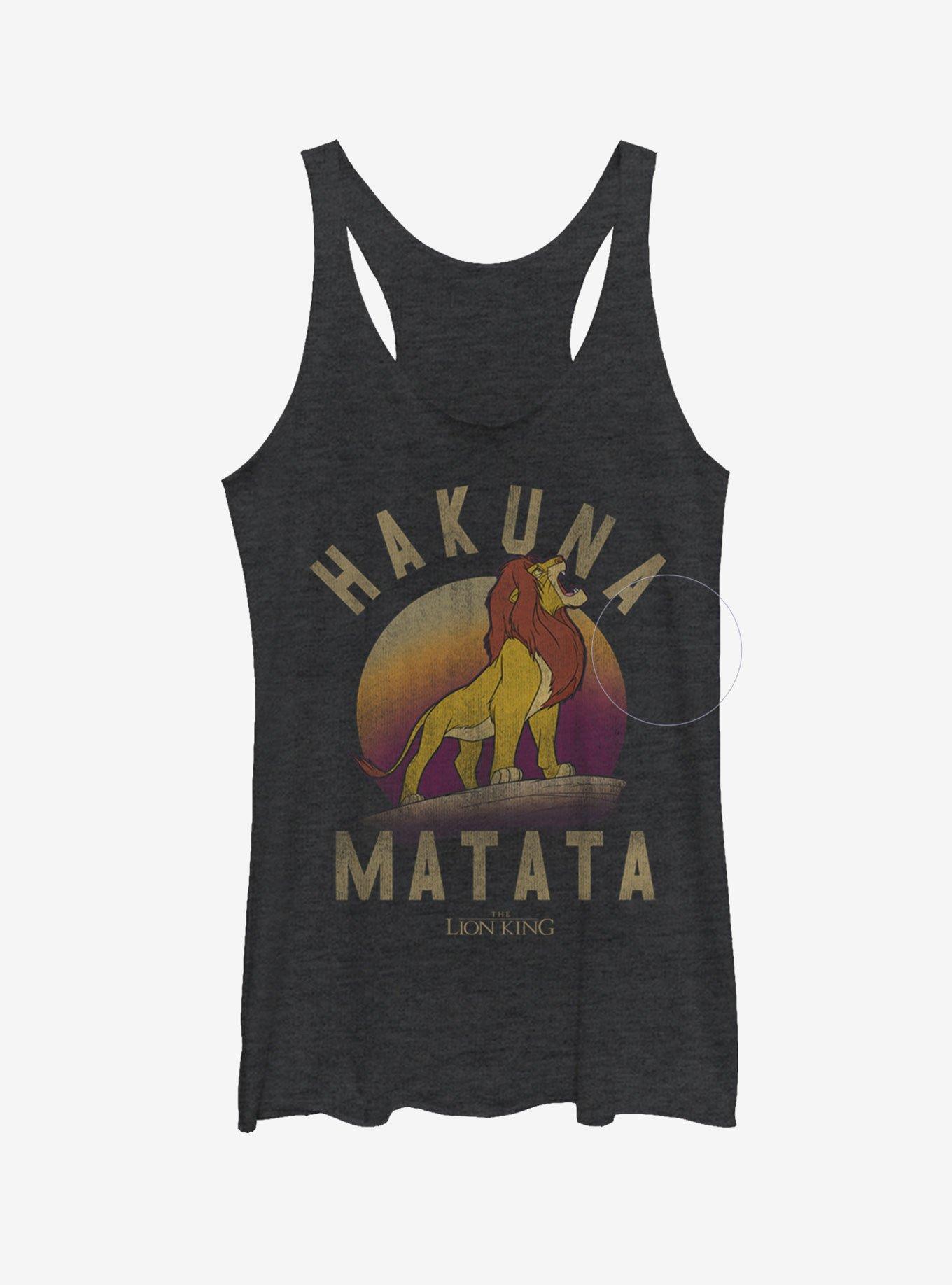 Disney Lion King Simba Hakuna Matata Girls Tank Top, BLK HTR, hi-res