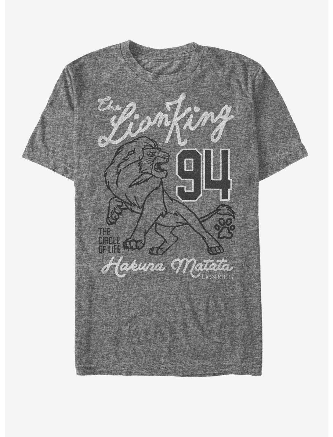 Disney Lion King Simba Athletic Print T-Shirt, CHAR HTR, hi-res