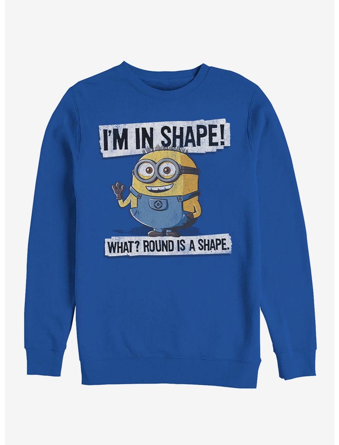 Minion Round Shape Sweatshirt, ROYAL, hi-res
