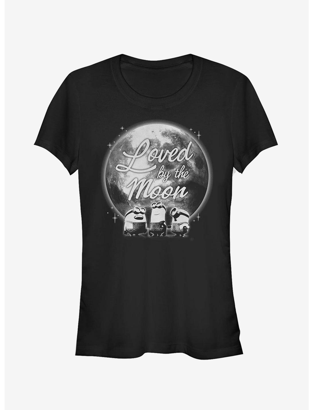 Minion Loved By Moon Girls T-Shirt, BLACK, hi-res