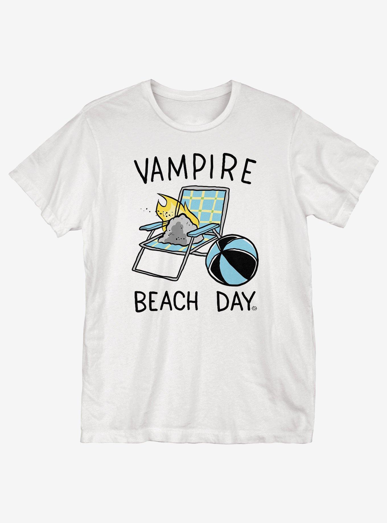 Vampire Beach Day T-Shirt, WHITE, hi-res