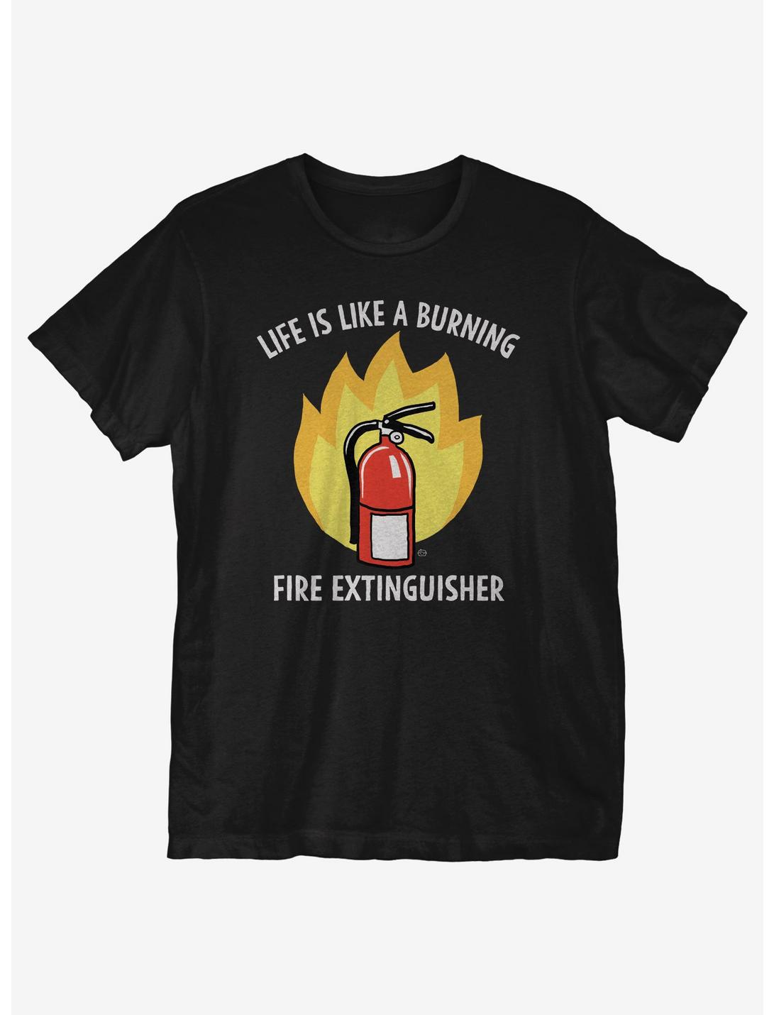 Fire Extinguisher T-Shirt, BLACK, hi-res