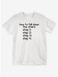 Fall Down The Stairs T-Shirt, WHITE, hi-res
