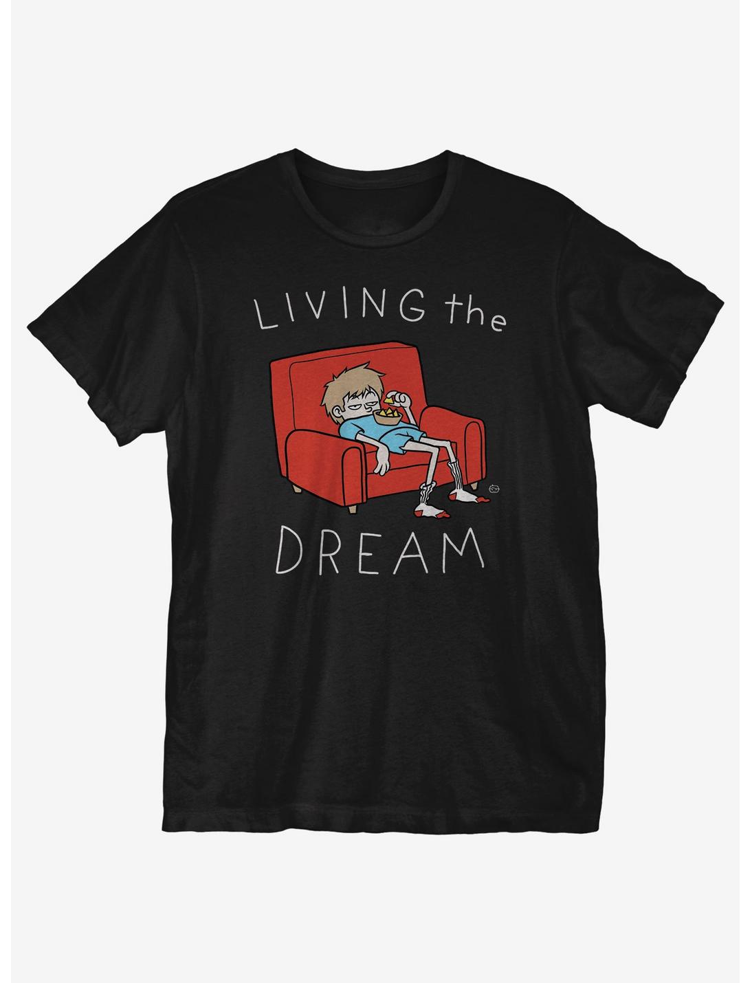 Living the Dream T-Shirt, BLACK, hi-res