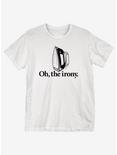 Oh the Irony T-Shirt, WHITE, hi-res