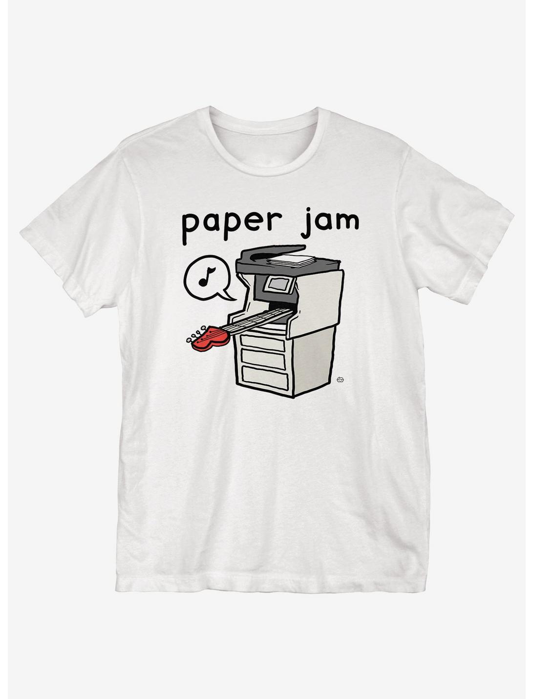 Paper Jam T-Shirt, WHITE, hi-res