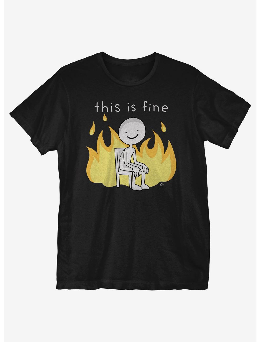 This is Fine T-Shirt, BLACK, hi-res