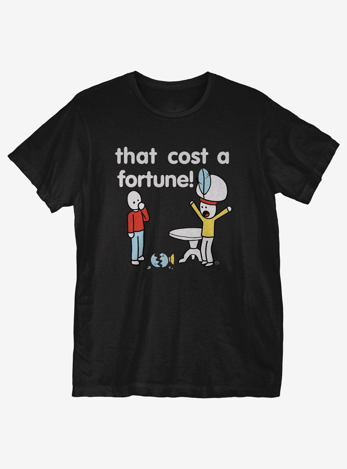 Cost a Fortune T-Shirt, BLACK, hi-res