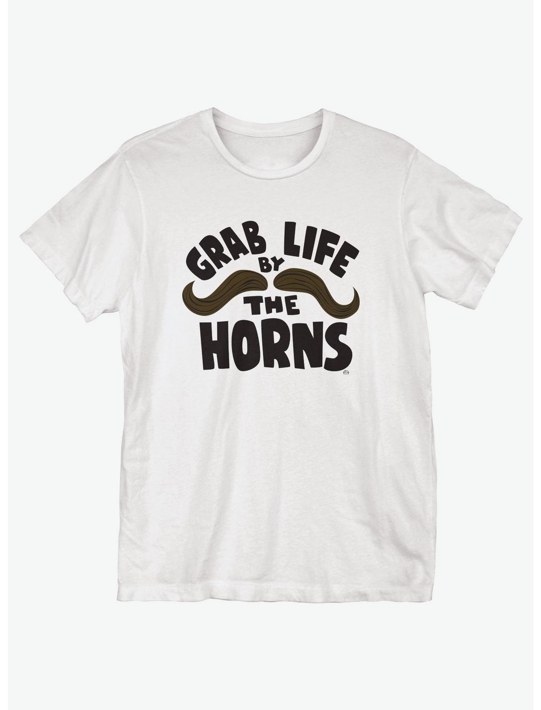 Grab Life By The Horns T-Shirt, WHITE, hi-res
