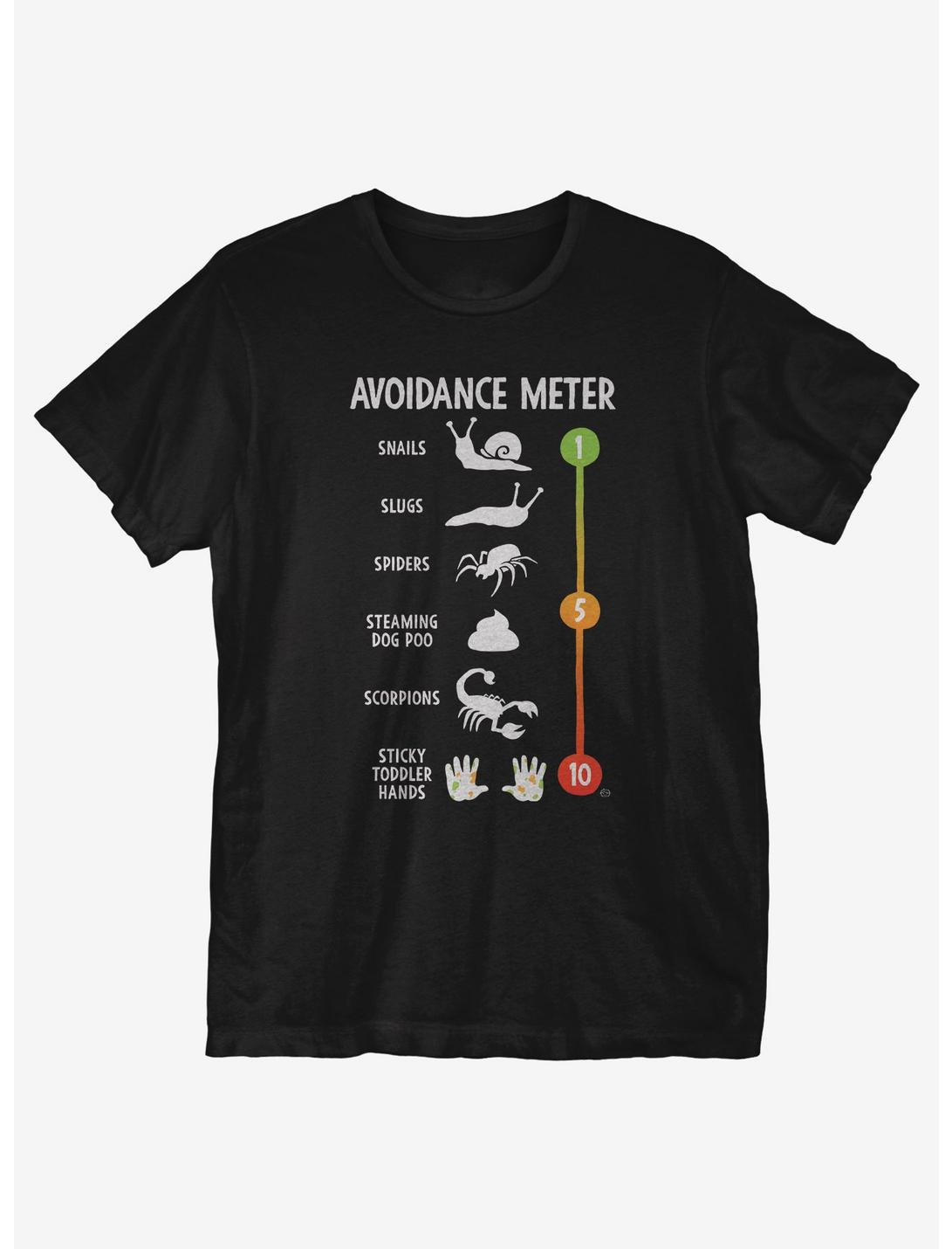 Avoidance Meter T-Shirt, BLACK, hi-res