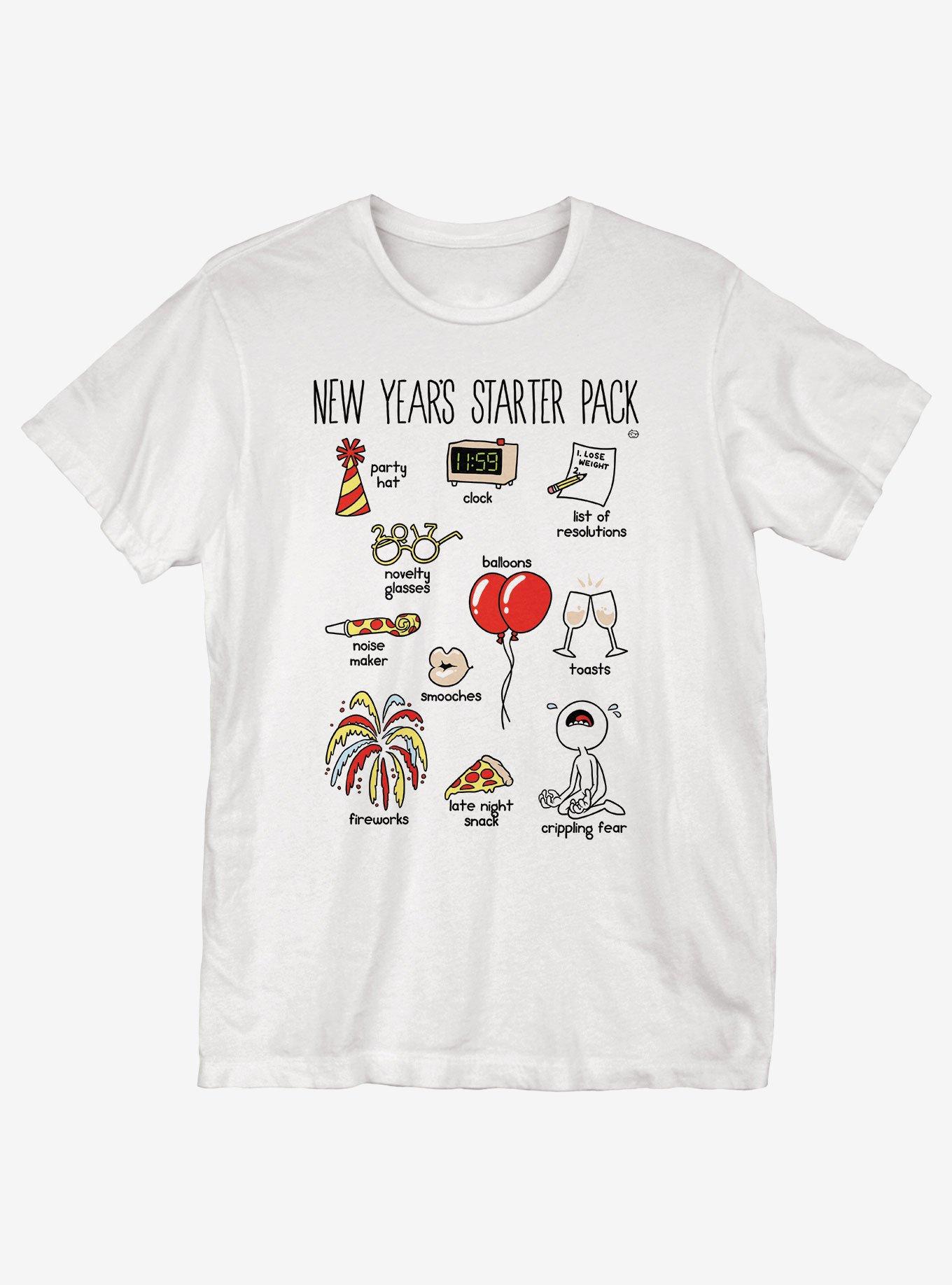 New Year's Starter Pack T-Shirt, , hi-res