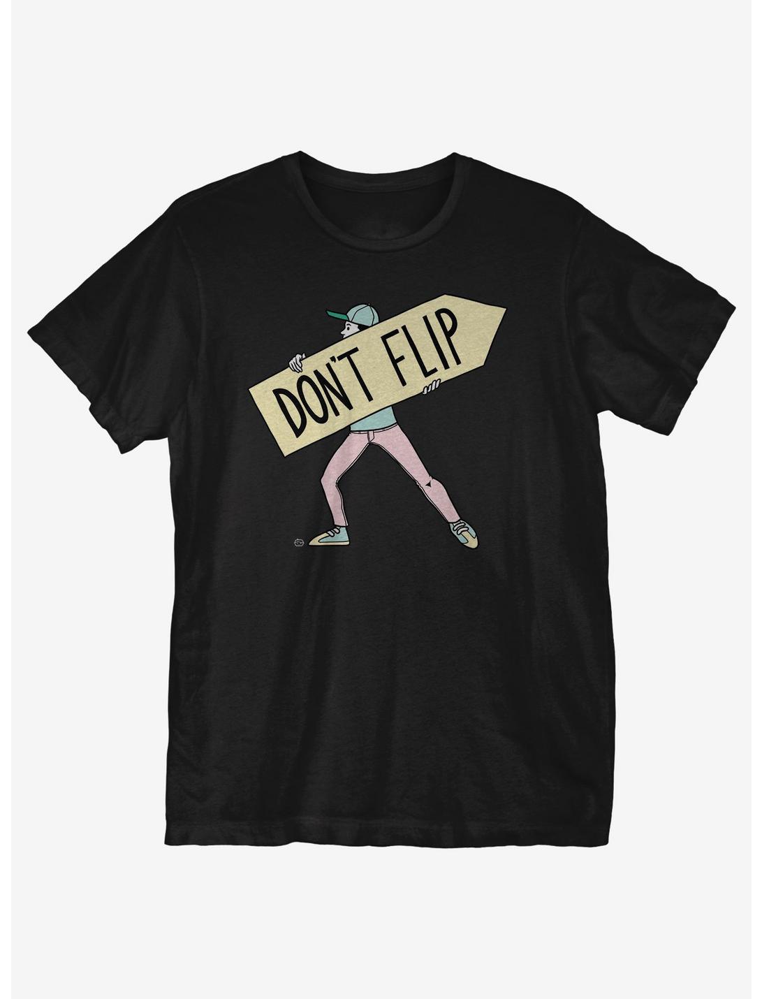 Don't Flip T-Shirt, BLACK, hi-res