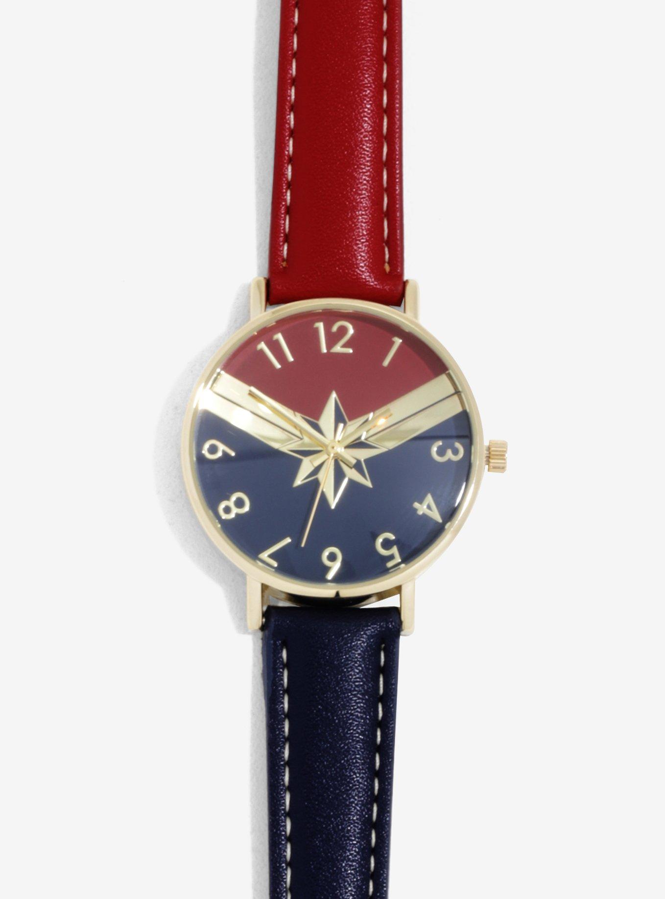 Marvel Captain Marvel Suit Watch, , hi-res