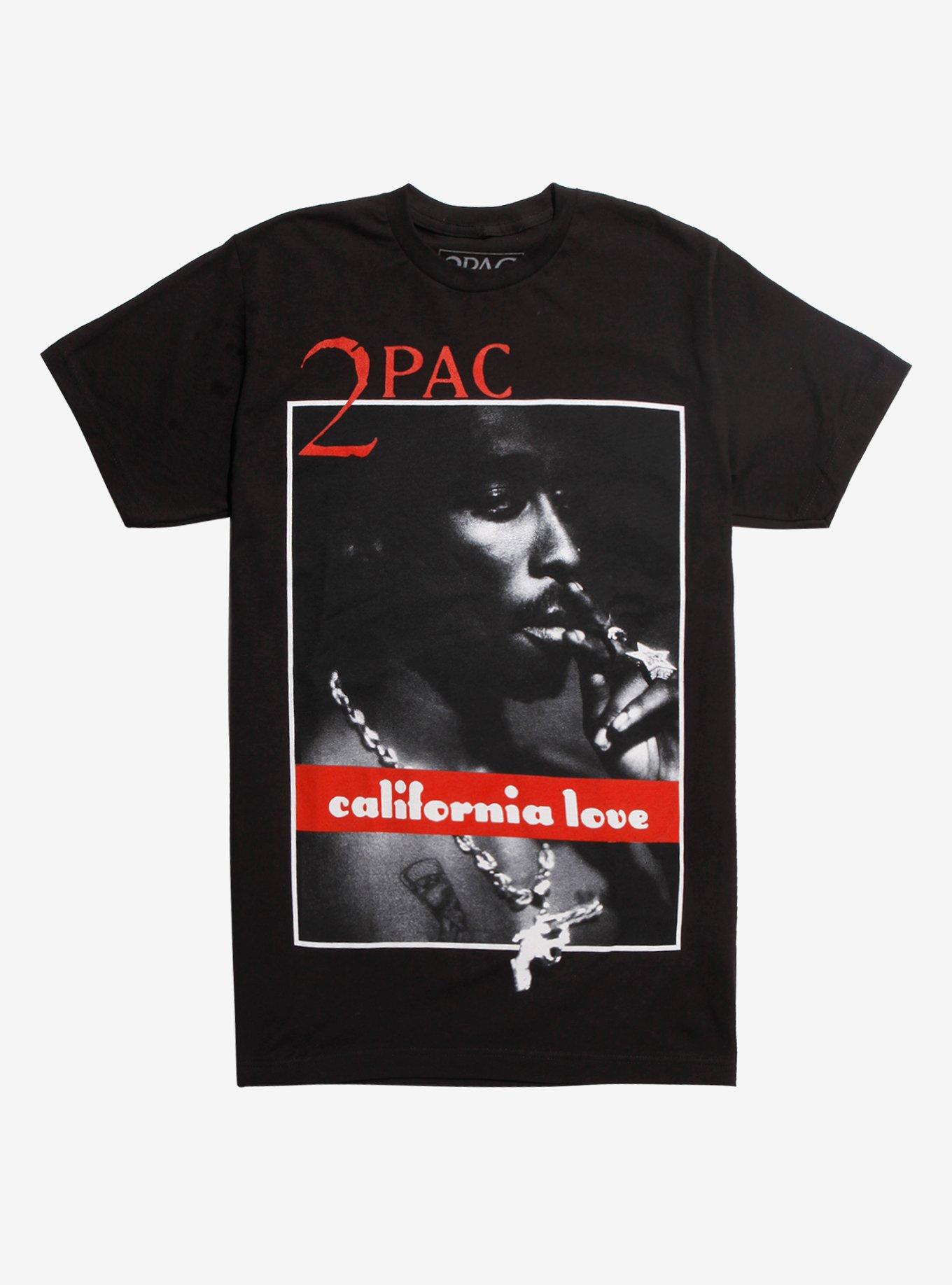 Tupac California Love T-Shirt, BLACK, hi-res