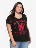Harry Potter Gryffindor Lion Girls T-Shirt Plus Size, RED, hi-res