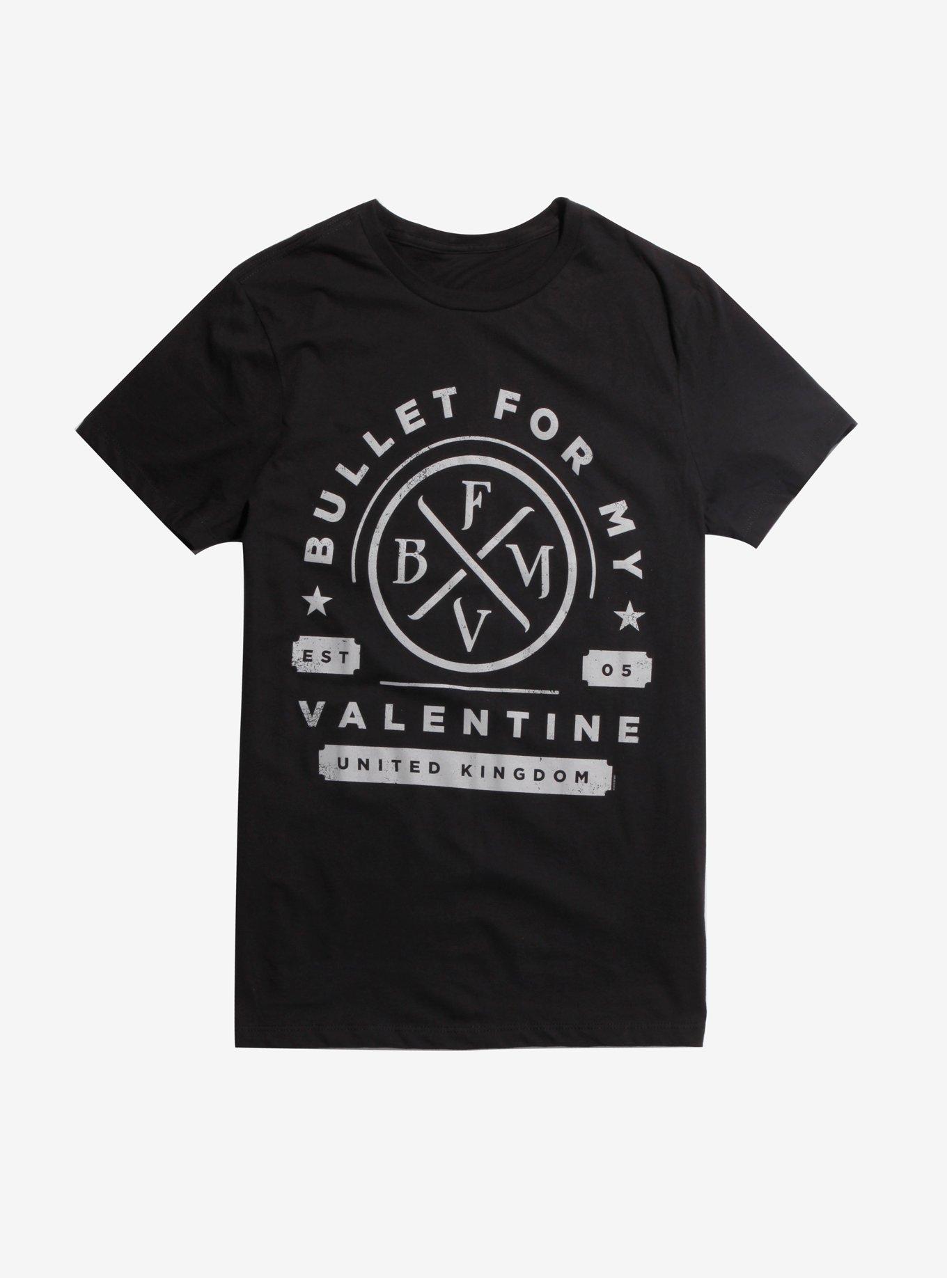 Bullet For My Valentine BFMV Circle Logo T-Shirt, BLACK, hi-res