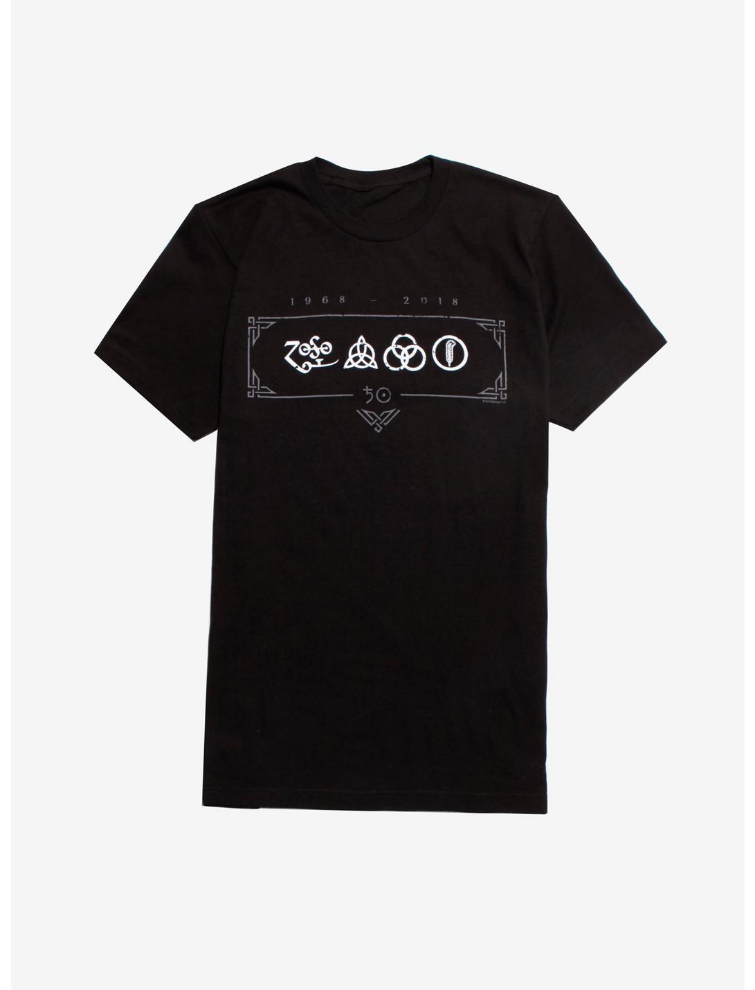 Led Zeppelin 50th Anniversary T-Shirt, BLACK, hi-res
