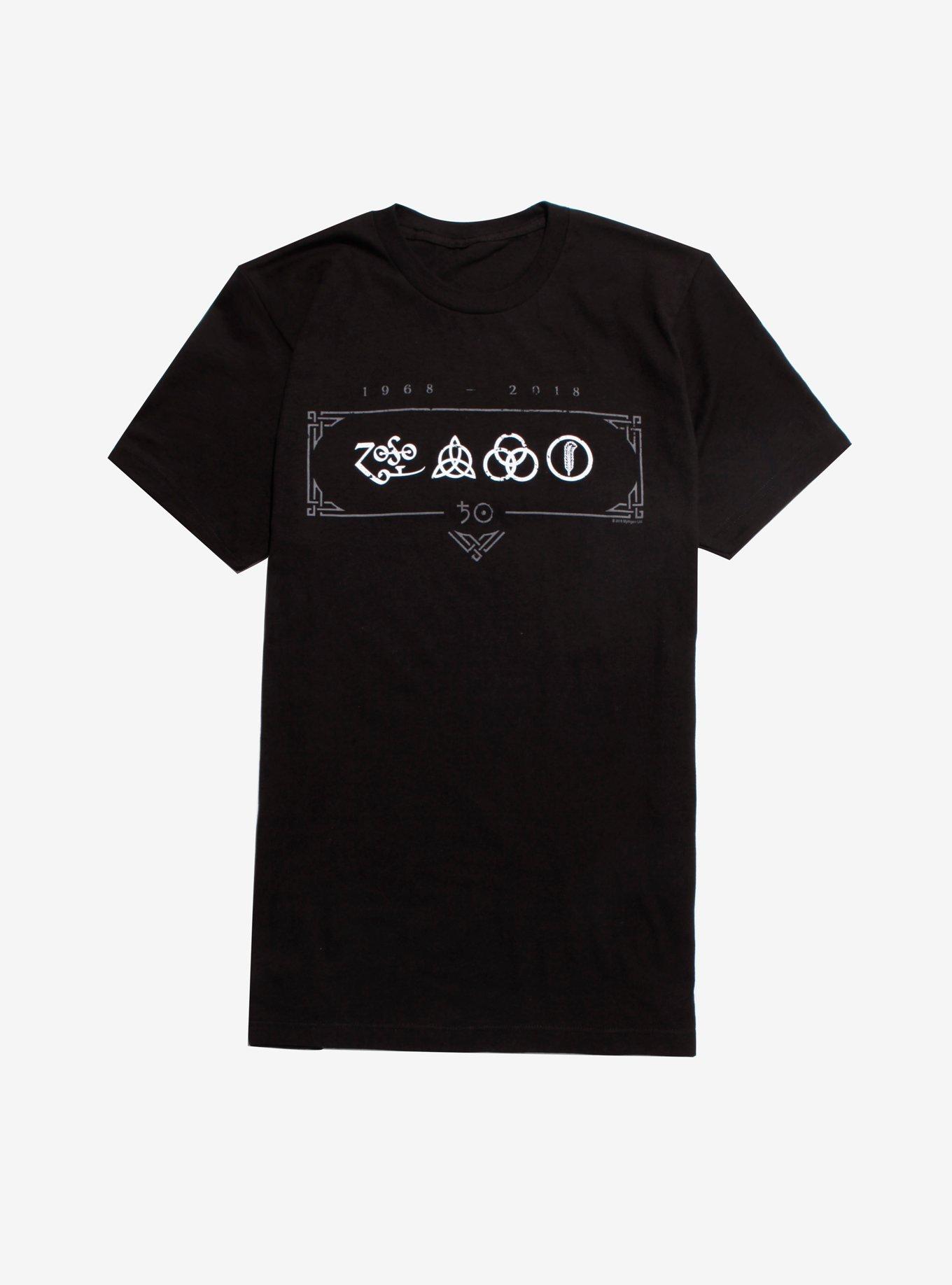 Led Zeppelin 50th Anniversary T-Shirt, BLACK, hi-res