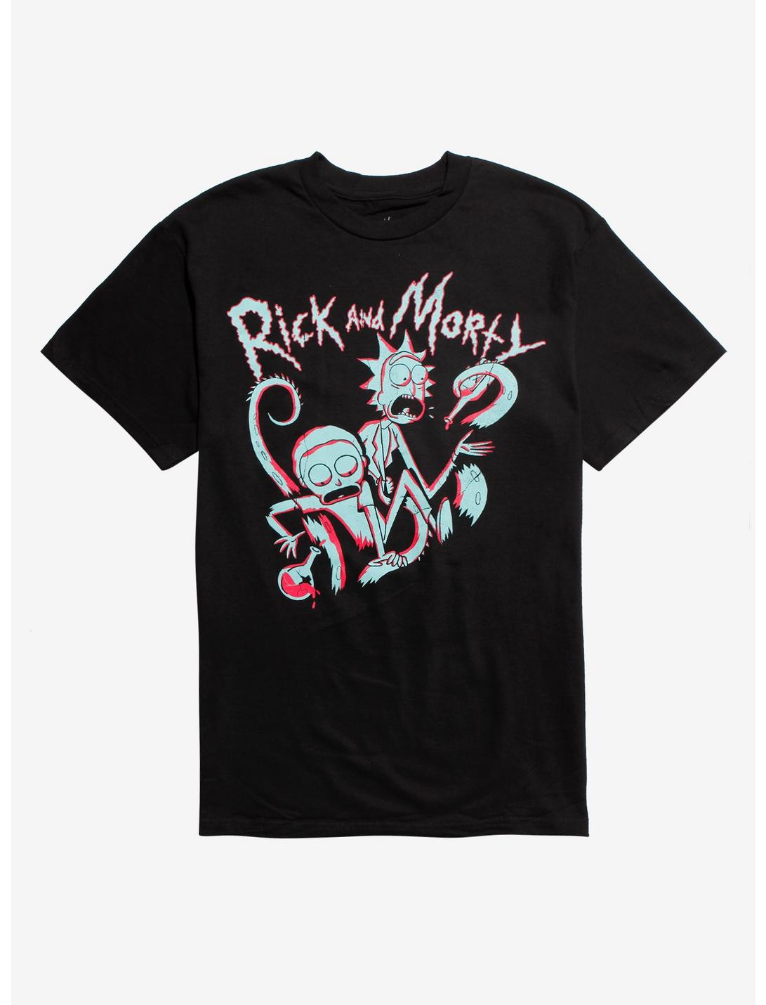 Rick And Morty Beakers & Tentacles T-Shirt, MULTI, hi-res