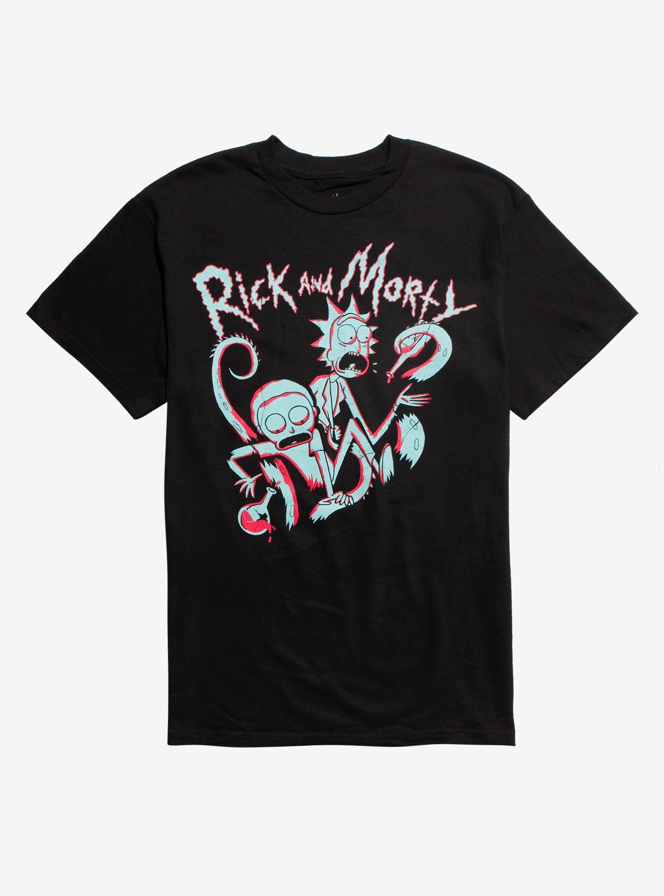 Rick And Morty Beakers & Tentacles T-Shirt, MULTI, hi-res