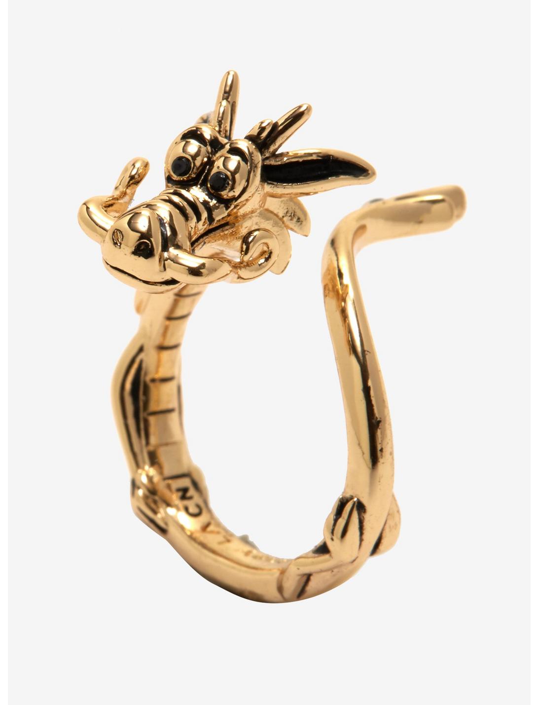 Disney Mulan Mushu Ring - BoxLunch Exclusive, GOLD, hi-res