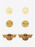 Marvel Captain Marvel Earring Set - BoxLunch Exclusive, , hi-res