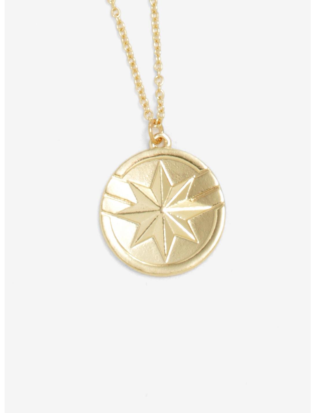 Marvel Captain Marvel Coin Necklace - BoxLunch Exclusive, , hi-res