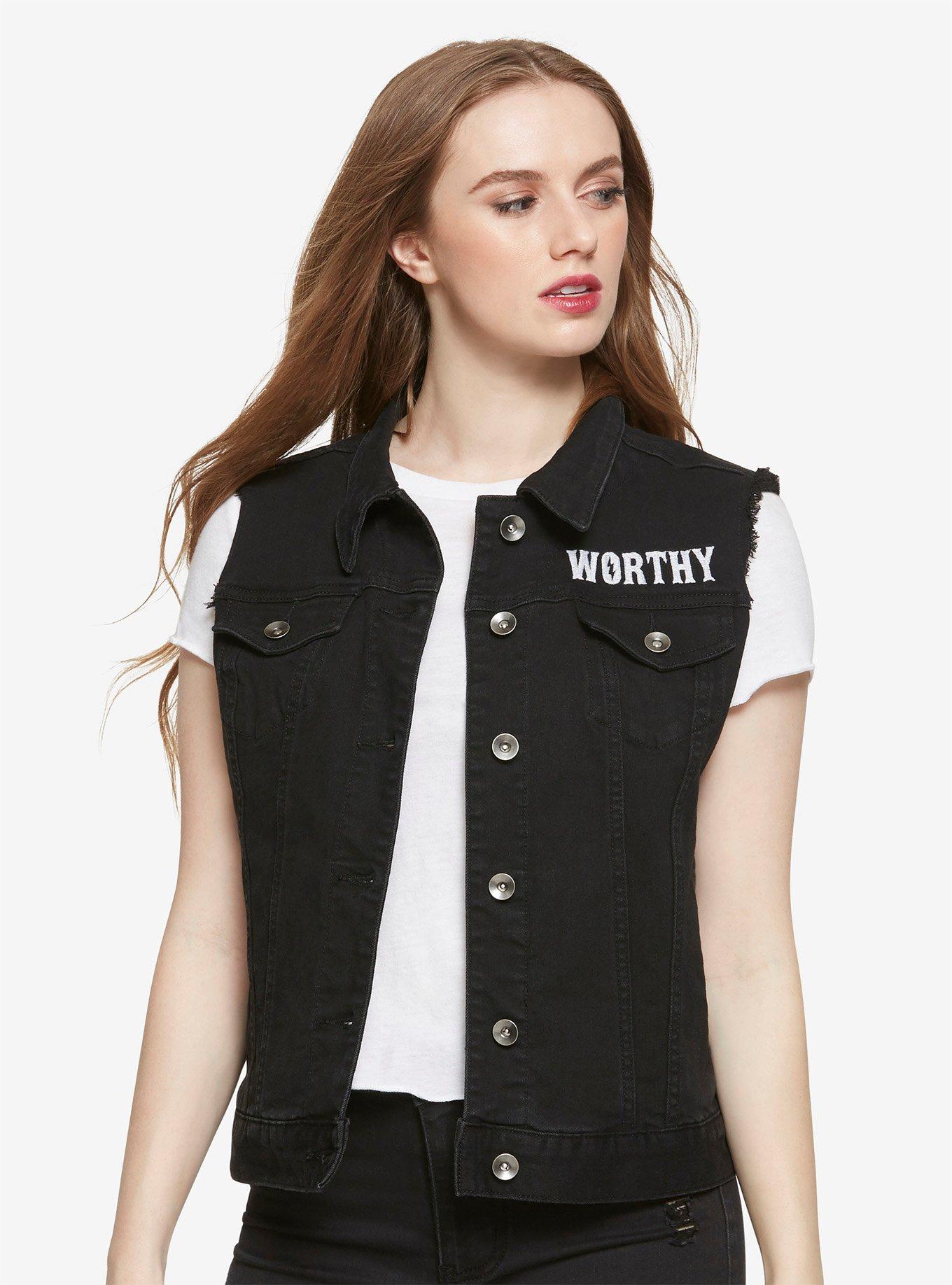 Hot topic best sale denim vest