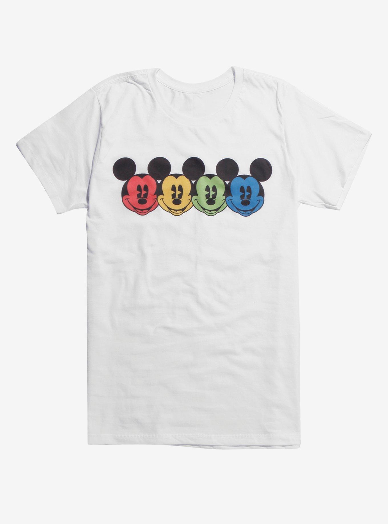 Disney Mickey Mouse Rainbow Faces T-Shirt, MULTI, hi-res