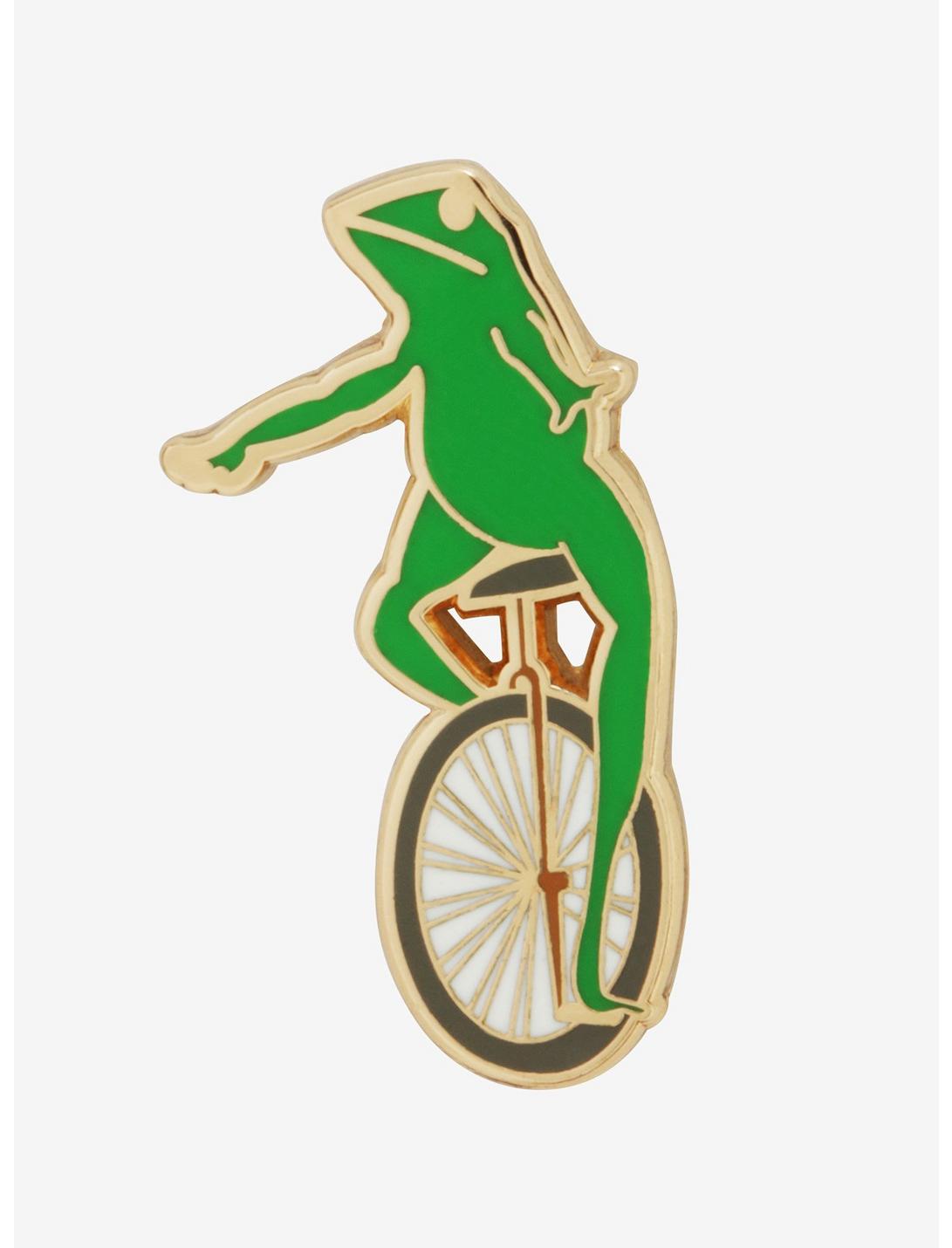Pin God Frog Unicycle DAT BOI Enamel Pin, , hi-res