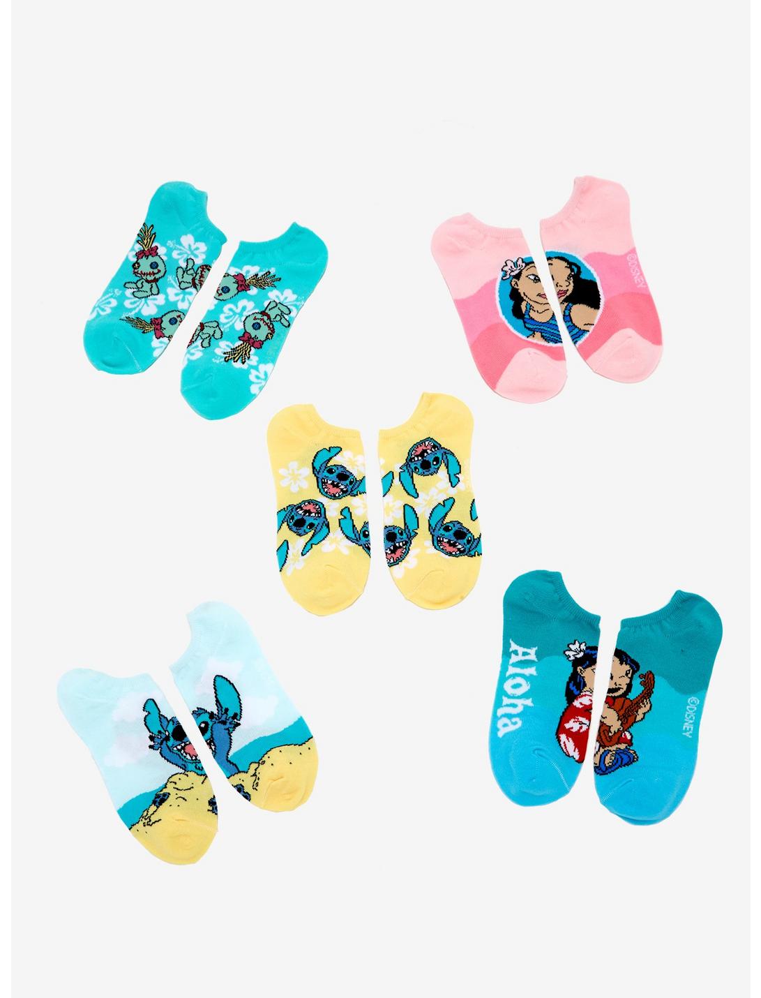 Disney Lilo & Stitch Sand Castle Ankle Sock Set - BoxLunch Exclusive, , hi-res