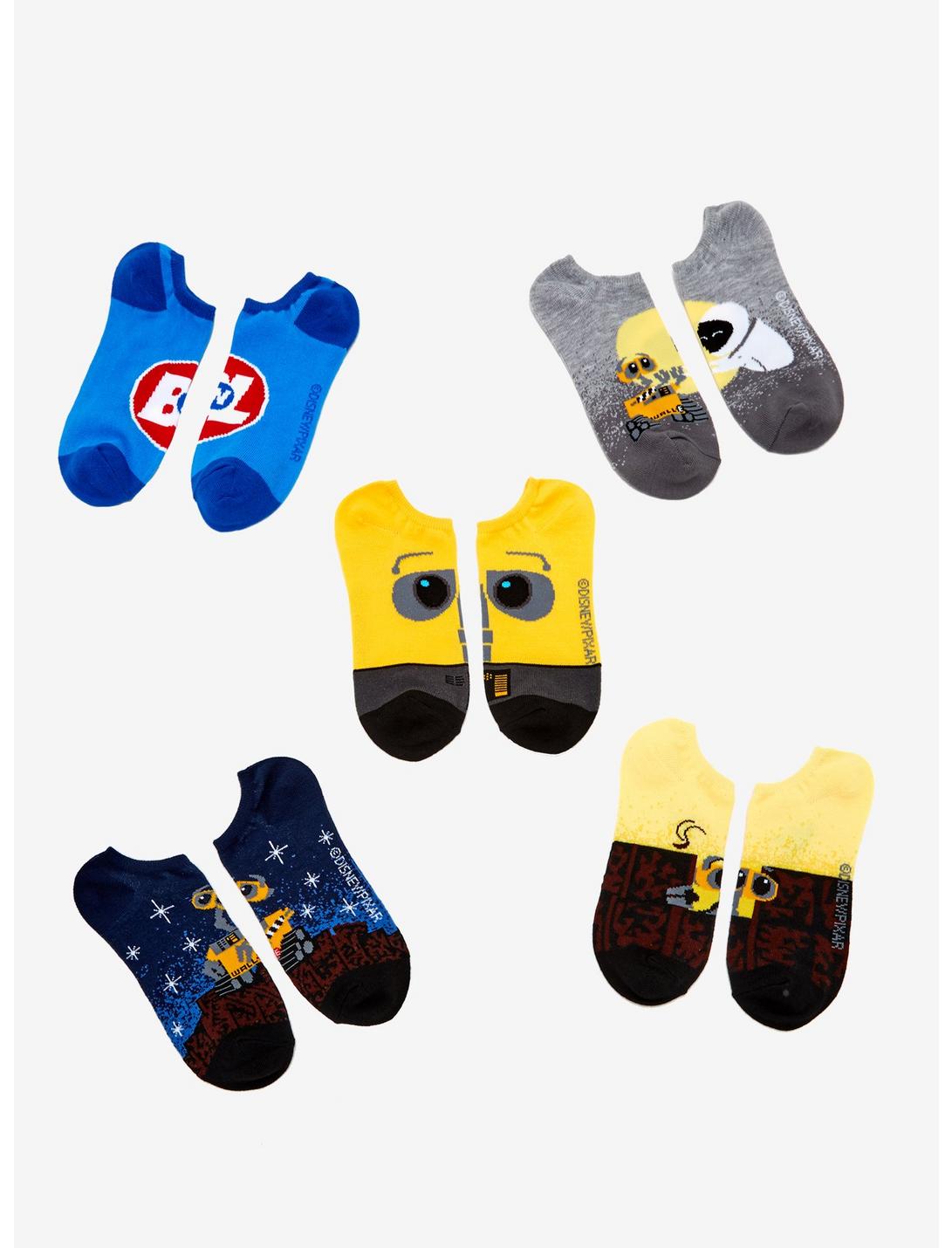 Disney Pixar WALL-E Ankle Socks 5 Pair - BoxLunch Exclusive, , hi-res