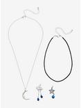 Moon Cloud & Star Interchangeable Charm Necklace Set, , hi-res