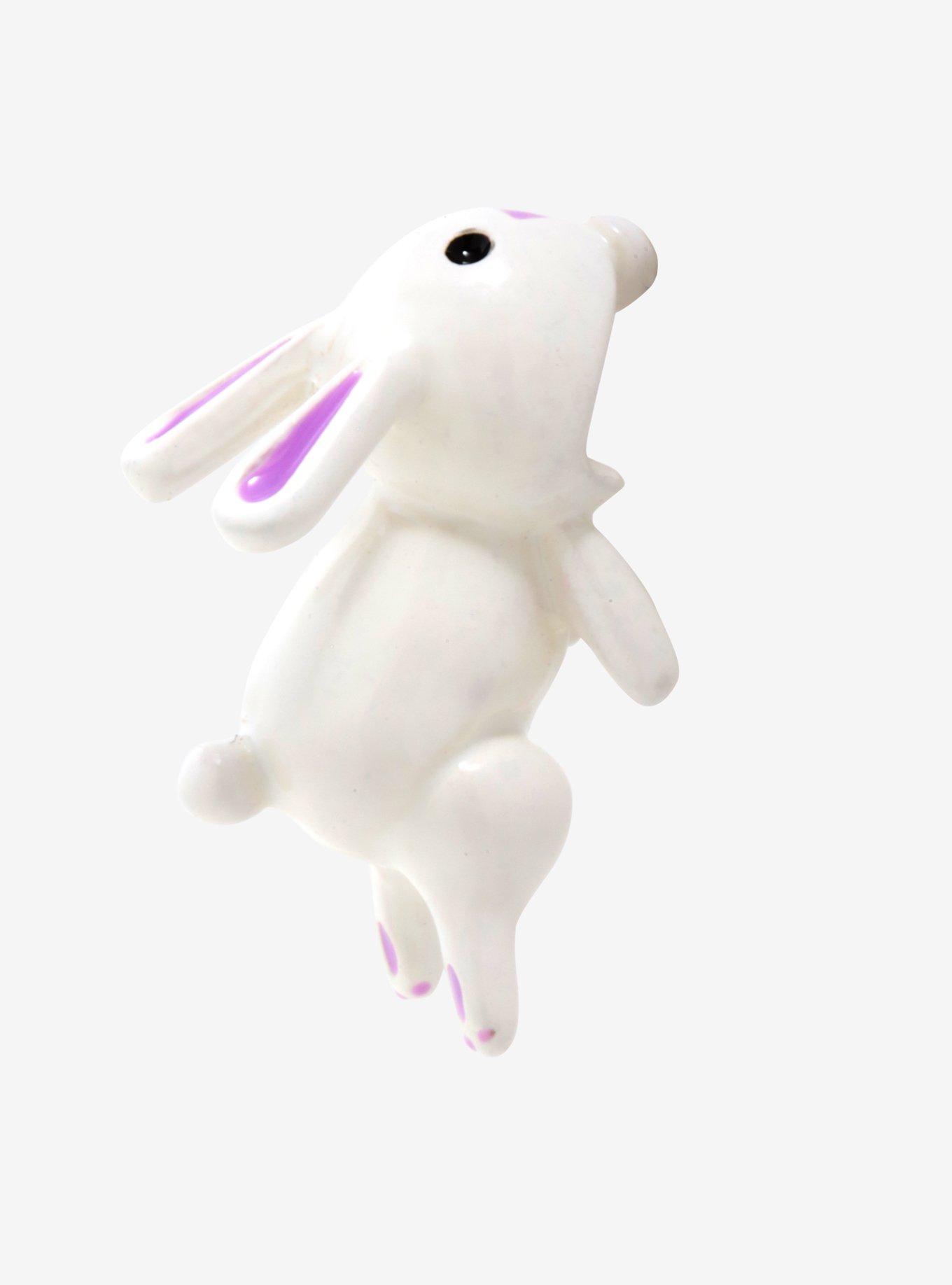 Biting Bunny Earrings, , hi-res