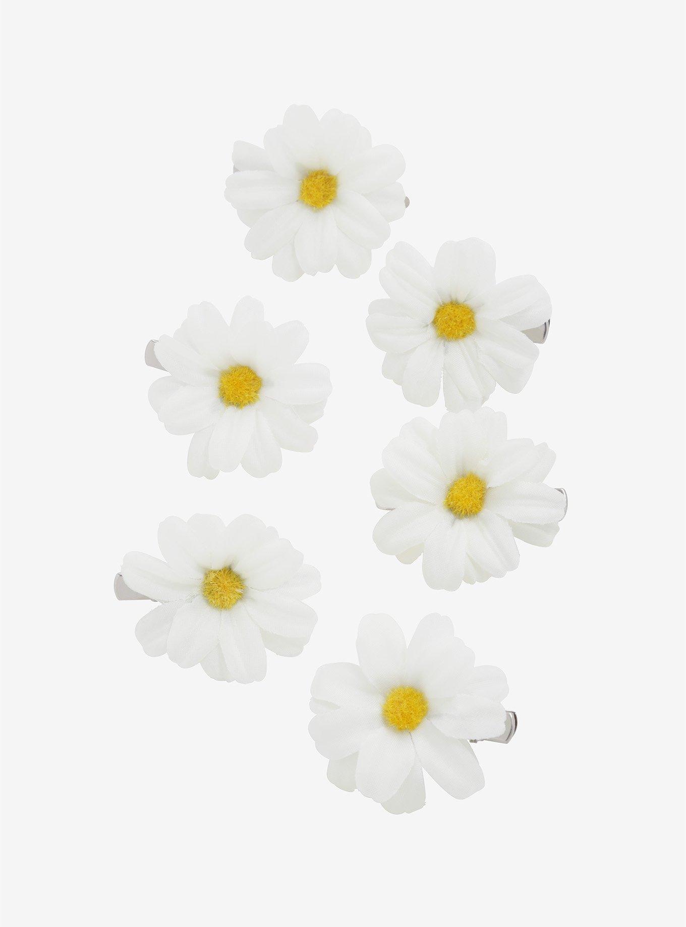 Daisy Flower Hair Clips, , hi-res