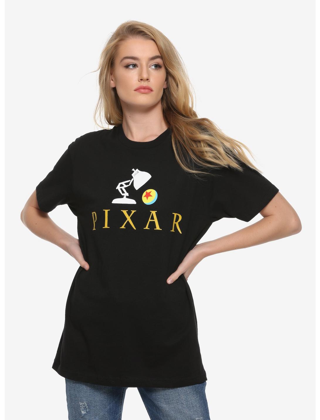 Disney Pixar Logo T-Shirt - BoxLunch Exclusive, BLACK, hi-res