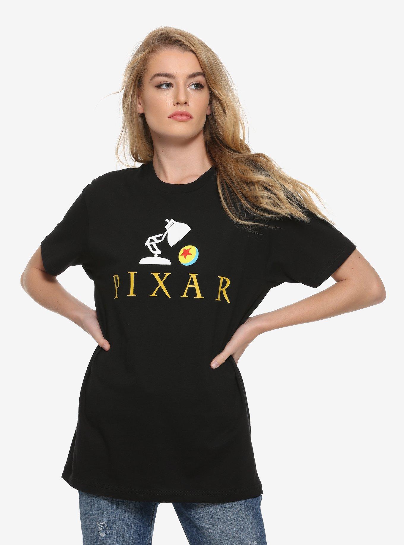 Disney Pixar Logo T-Shirt - BoxLunch Exclusive, BLACK, hi-res
