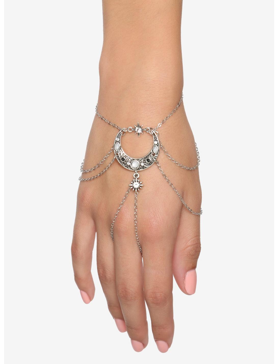 Moon Hand Bracelet, , hi-res