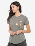 Disney Chip 'n Dale Acorn Pocket Womens T-Shirt - BoxLunch Exclusive, OLIVE, hi-res