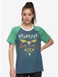 Harry Potter Quidditch Womens Short Sleeve Raglan T-Shirt - BoxLunch Exclusive, MULTI, hi-res