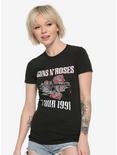 Guns N' Roses Tour 1991 Girls T-Shirt, BLACK, hi-res