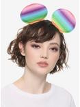 Disney Minnie Mouse Rainbow Glitter Ears Headband, , hi-res