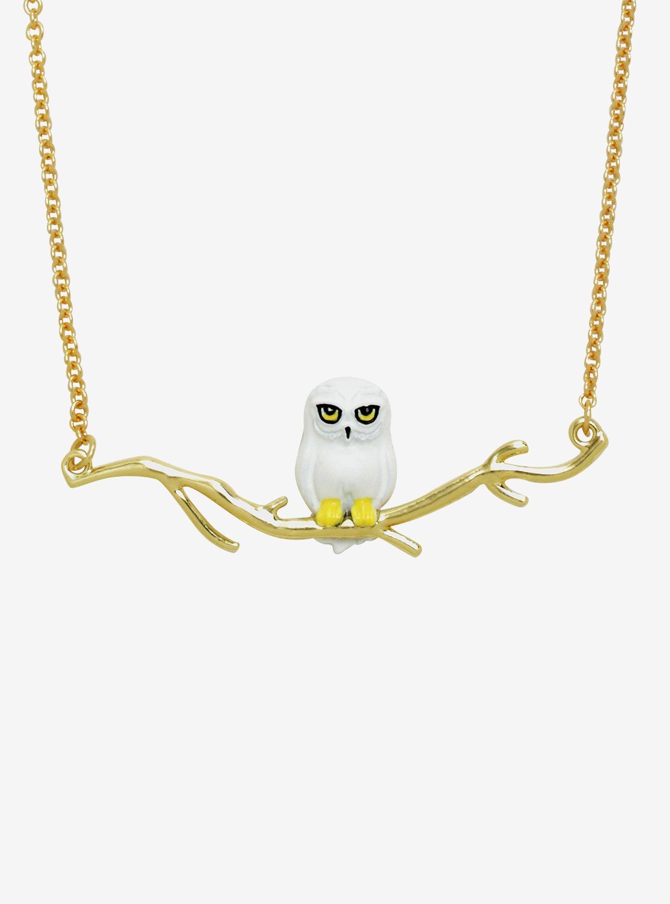 Harry Potter Hedwig On Branch Necklace, , hi-res