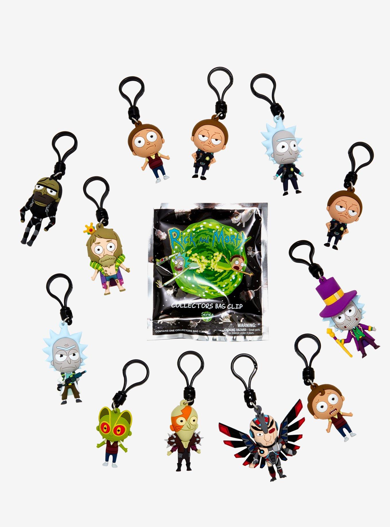 Rick And Morty Series 3 Blind Bag Figural Key Chain, , hi-res
