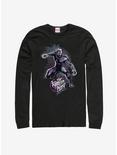 Marvel Black Panther Paw Prints Long Sleeve T-Shirt, BLACK, hi-res