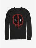 Marvel Deadpool Splatter Icon Long Sleeve T-Shirt, BLACK, hi-res