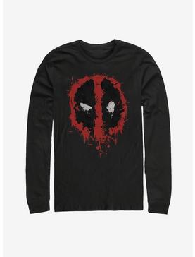 Marvel Deadpool Splatter Icon Long Sleeve T-Shirt, , hi-res