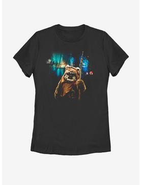 Star Wars Tree Village Wicket Ewok Womens T-Shirt, , hi-res