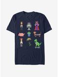 Disney Pixar Toy Story Pixel Characters T-Shirt, NAVY, hi-res